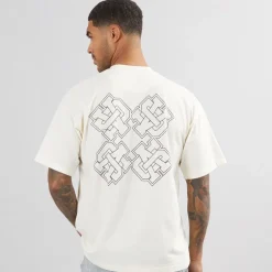 Herre Emblem T-shirt Off White