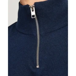 Herre Emil Strik 1/​2 Zip Jumper Navy