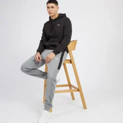 Herre Essentials Lille Logo Hoodie Sort