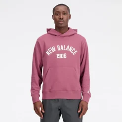 Herre Essentials Varsity Fleece Hættetrøje Vasket Burgundy