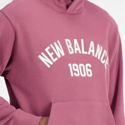 Herre Essentials Varsity Fleece Hættetrøje Vasket Burgundy