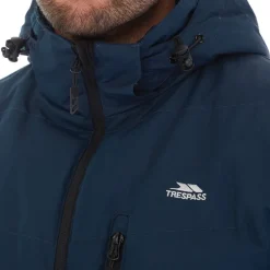 Herre Farsley Vandtæt Foret Jakke Navy