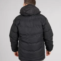 Herre Farsley Vandtæt Foret Jakke Sort