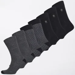 Herre FC Seven Pak Prik Sokker FC8 Marine/​Koksgrå Mel Fc8 Marine/​Marine/​Marine/​Charcoal Melange/​Charcoal Melange/​Charcoal Melange/​Charcoal Melange