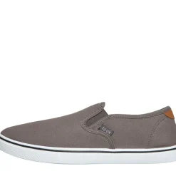 Herre FCUK Dæk Slip On Canvas Pumper Grå