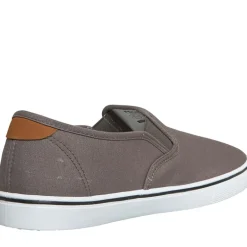 Herre FCUK Dæk Slip On Canvas Pumper Grå