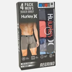 Herre Fire Pakke Regrind Boxer Briefs Blå /​ Rød