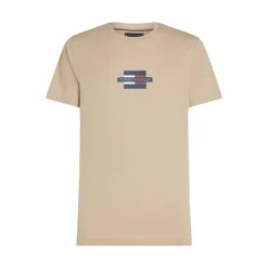 Herre Flag Box T-Shirt Sandalwood