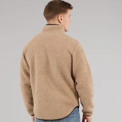 Herre Fleece Jakke Sand