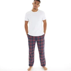 Herre Folau Flannel Hjemmetøj Rød Ternet