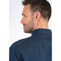 Herre Frey Kortærmet Skjorte Marineblå