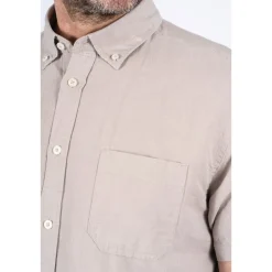 Herre Frey Kortærmet Skjorte Ultra Let Sand