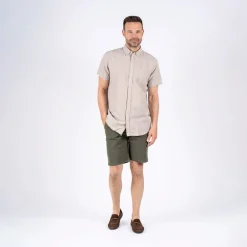 Herre Frey Kortærmet Skjorte Ultra Let Sand