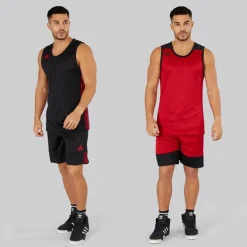 Herre 3G Speed Vendbar Basketball Trøje Sort/​Power Red