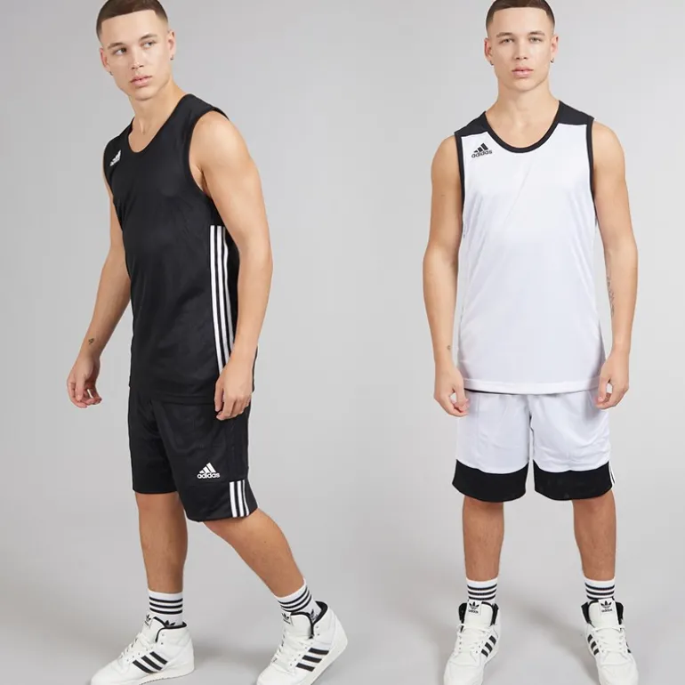 Herre 3G Speed Vendbare Basketball Shorts Sort/Hvid