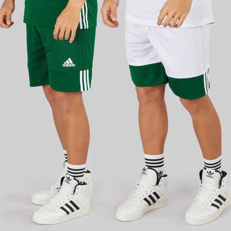 Herre 3G Speed Vendbare Basketball Shorts Dark Green/Hvid