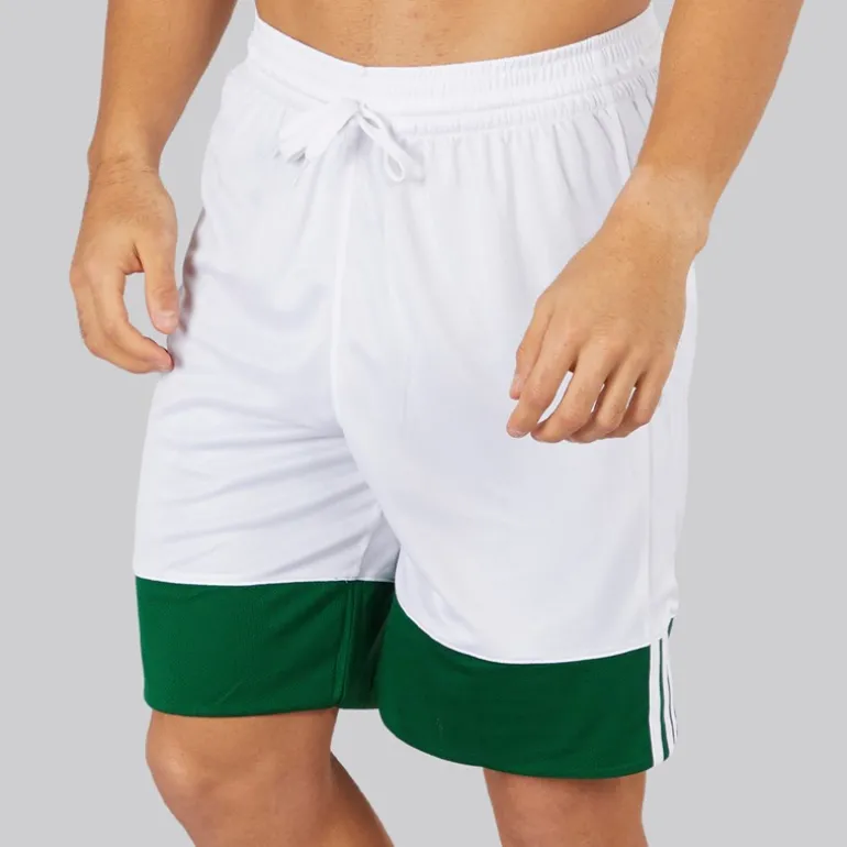 Herre 3G Speed Vendbare Basketball Shorts Dark Green/Hvid