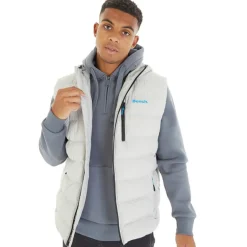 Herre Galban Hættetrøje Puffer Vest Frostgrå