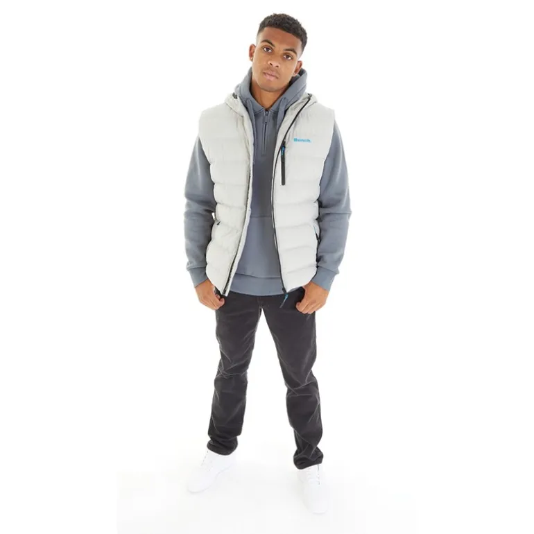 Herre Galban Hættetrøje Puffer Vest Frostgrå