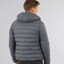 Herre Gattering Puffer Jakke Koksgrå