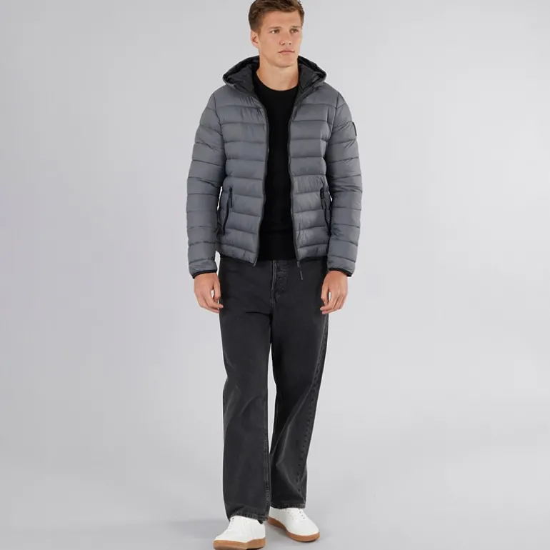 Herre Gattering Puffer Jakke Koksgrå