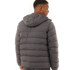 Herre Gaudino Hættetrøje Pufferjakke Mørkegrå