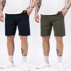 Herre Gerry Chino To Pak Chino Shorts Blandet Farver