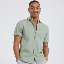 Herre Gilles Skjorter med korte ærmer Grøn