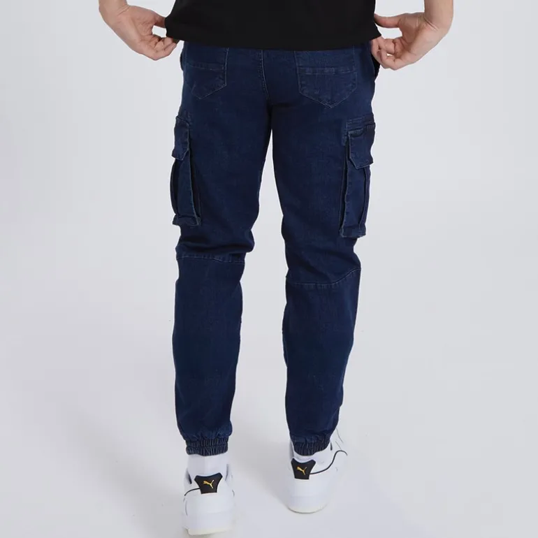 Herre Goffey Slim Fit Jeans Mørk Indigo Vask