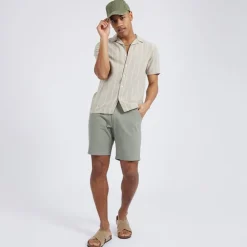 Herre Gogh Skjorter med korte ærmer Stengrå