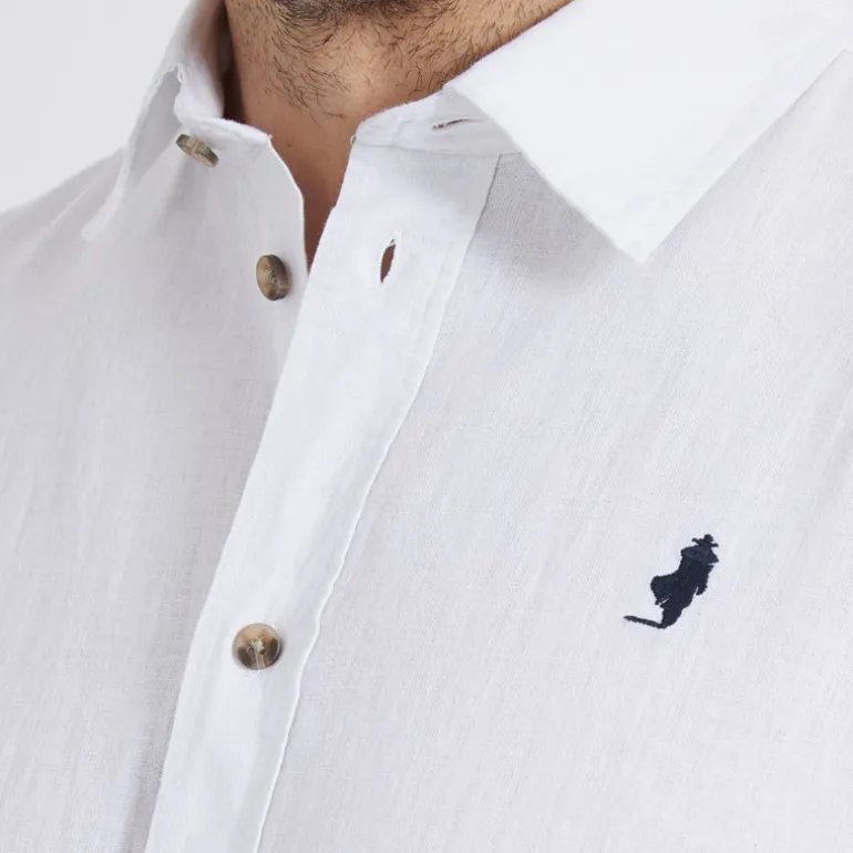 Herre Grand Prairie Langærmet shirts Hvid