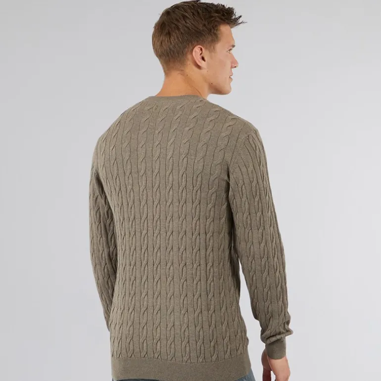 Herre Grant Jumper Brun Melange