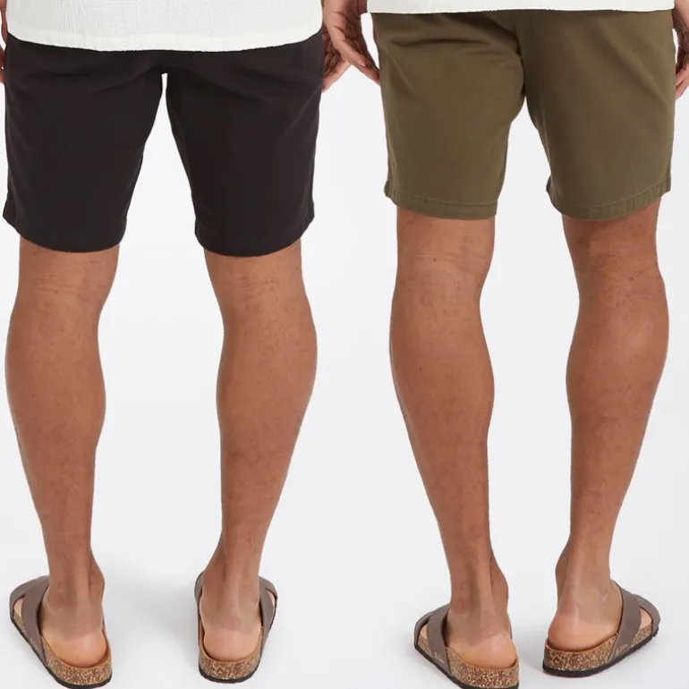 Herre Hansen To-pak Chino Shorts Sort/Khaki