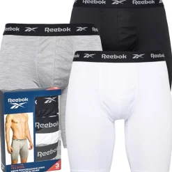 Herre Hogan Performance 3-pak Lange Trunks Sort/​Hvid/​Grå Melange