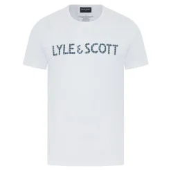 Herre Holden T-shirt og ternede loungesæt Bright White/Blue Check