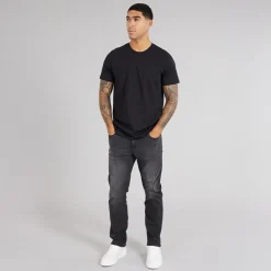 Herre Hydras Jeans Med Lige Ben Sort