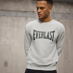 Herre Ikoniske Maksimeret Sweatshirt Lysegrå Mel