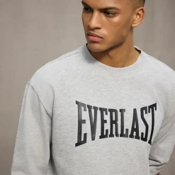 Herre Ikoniske Maksimeret Sweatshirt Lysegrå Mel