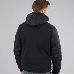 Herre Inechermann Hætte Bomber Jakke Sort