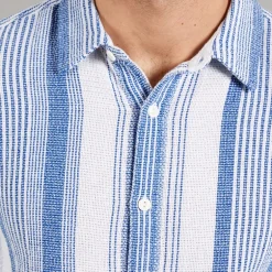 Herre Inrafko Skjorter med korte ærmer Blå