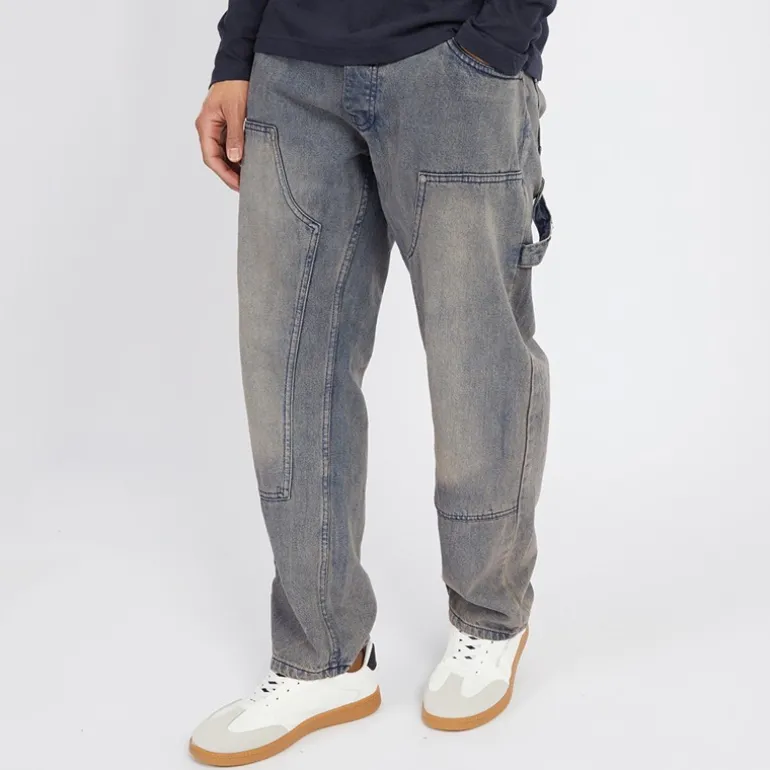 Herre Joiner Carpenter Løstsiddende Jeans Mb Blå Vask