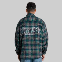 Herre Jong Em Tjek Skjorte Green Check