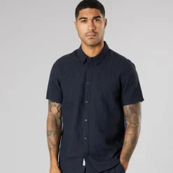 Herre kortærmet skjorte Insignia Blue