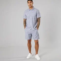 Herre kortærmet skjorte True Black Melange