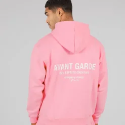 Herre Kreative Let Oversized Hoodie Bubblegum Pink