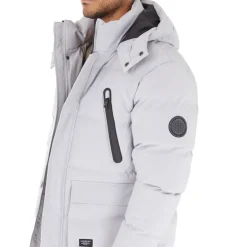 Herre Lang Lang Expedition Jakke Isgrå