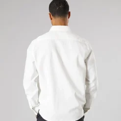 Herre Langærmet Skjorte Off White