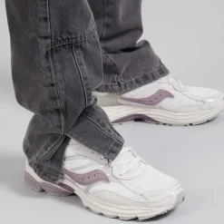 Herre Loose Fit Cargo Jeans Grå