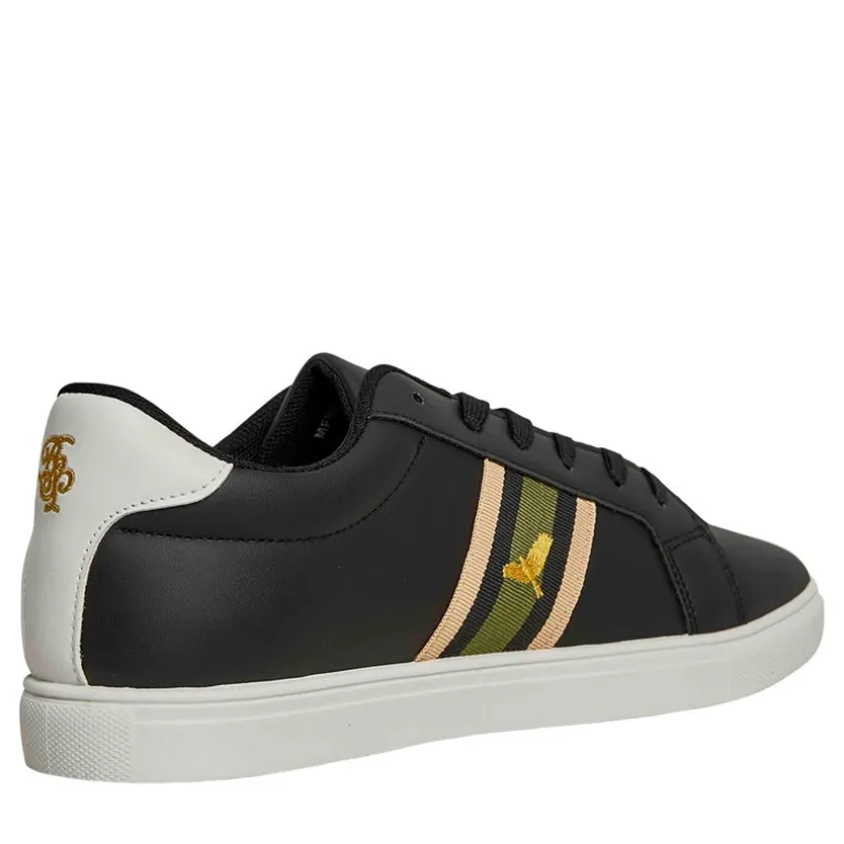 Herre Louie Eagle PU Pumps Sort/Grøn/Guld