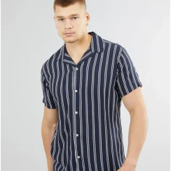 Herre Luke Resort Kortærmet Skjorte Sky Captain